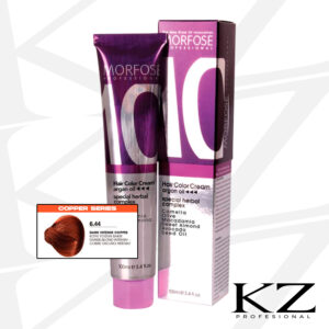 10 Hair Color Cream 100ml Dark Intense Copper 6.44 - Tinte de Cabello Profesional - MORFOSE