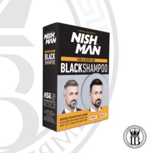 Champú Negro para Cabello y Barba 200 Ml - NISHMAN