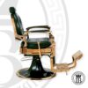 Sillón barbero Kirk verde - SIN MARCA - Imagen 3