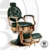 Sillón barbero Kirk verde - SIN MARCA