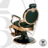 Sillón barbero Kirk verde - SIN MARCA - Imagen 5