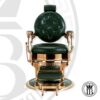 Sillón barbero Kirk verde - SIN MARCA - Imagen 2