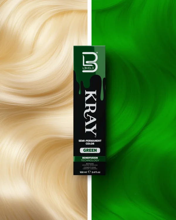 Semi-Permanente Color Green Kray 100ml - L3VEL3 - Imagen 2