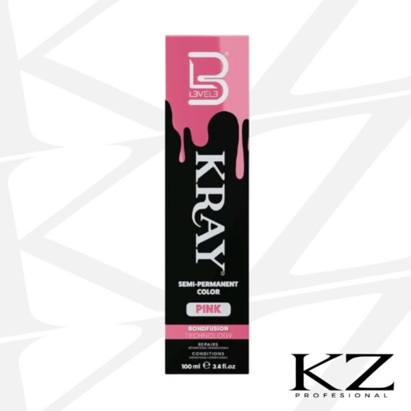 Semi-Permanente Color Pink Kray 100ml - L3VEL3