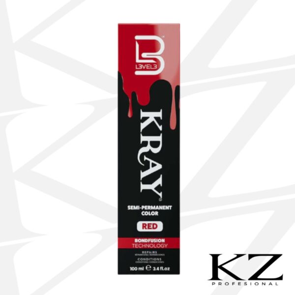 Semi-Permanente Color Red Kray 100ml - L3VEL3